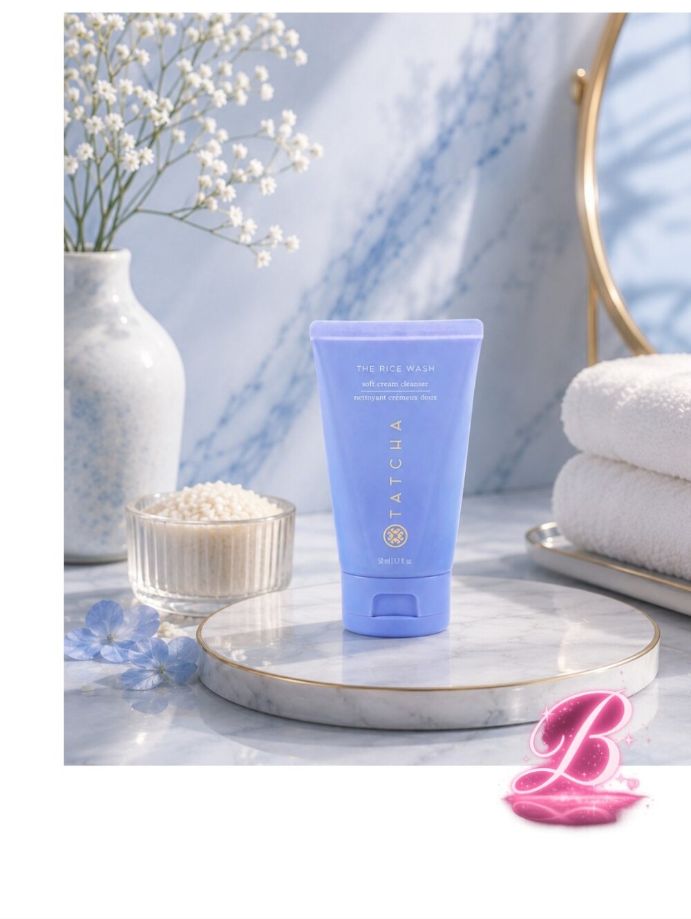 TATCHA The Rice Wash Soft Cream Cleanser Mini 50mL Luxury Skincare NEW